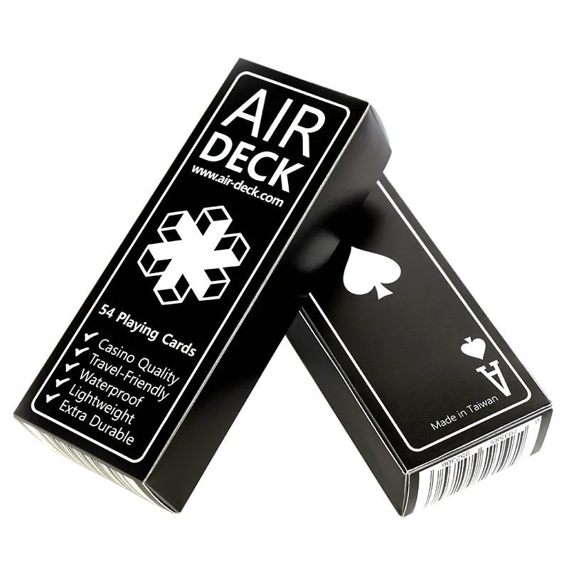 Air Deck Waterproof Plastic Playing Cards Travel Poker Plastic Waterproof, Durable, High Quality Outdoor Portable Mini Cute Card