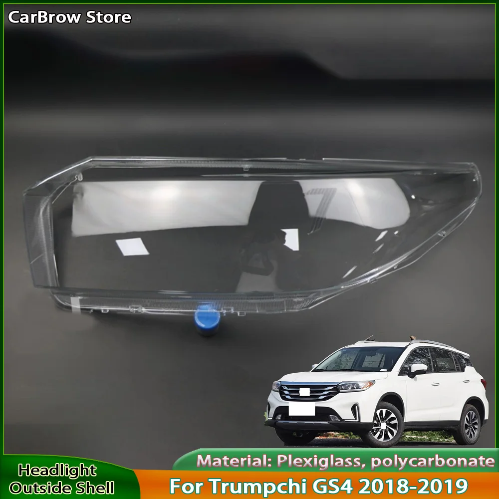 

Headlamp Shell Plexiglass Auto Replacement Parts For Trumpchi GS4 2018-2019 Headlight Lens Cover Transparent Lampshade