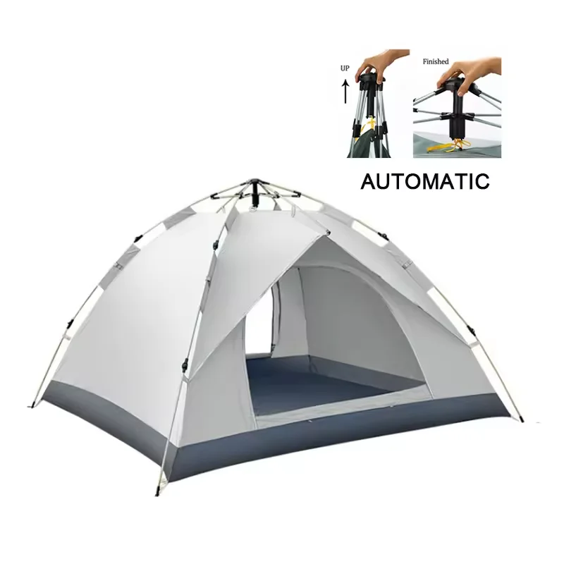 Outer Tent Double Layer Extended Type Four-season Waterproof 3-4 People Fully Automatic Portable Camping Fishing Outdoor Tent