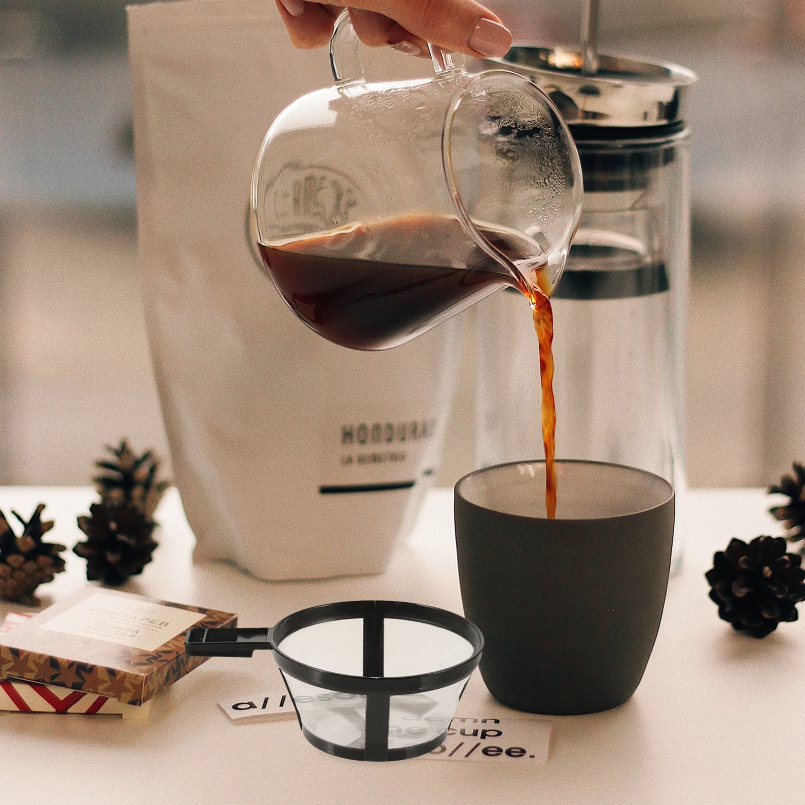 

Coffee Machine Filter Reusable Dripper Mesh Basket Easy Clean Multi Functional Homebrew Accessories Safe Healthy