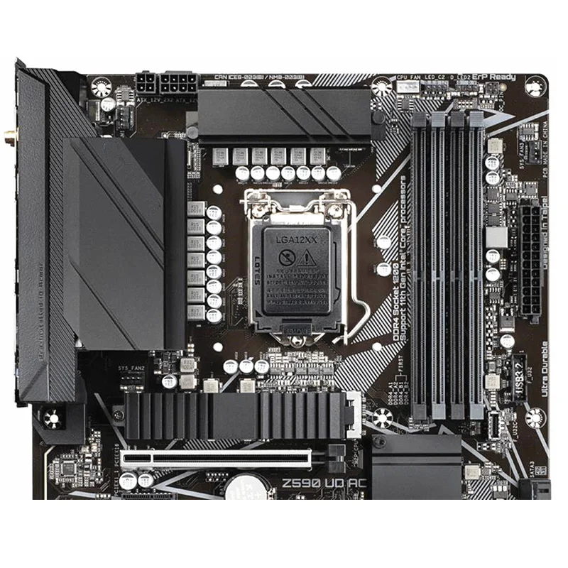 For Z590 UD AC Motherboards LGA 1200 DDR4 128GB For Intel Z590 Desktop Mainboard M.2 NVME SATA III USB3.0