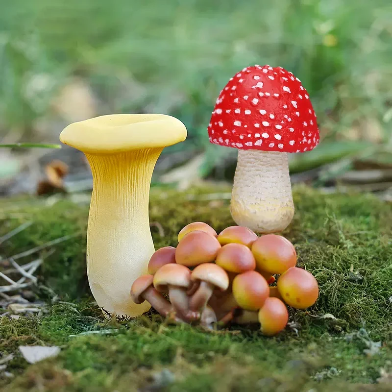 Simulated Fungal Mushroom Models Shiitake Mushroom Amanita Phalloides Pleurotus Ostreatus Matsutake Mushroom Artificial Decor