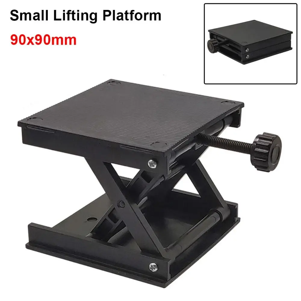 1Pcs New Plastic Lifting Platform Adjustable Lifting Height 90x90mm Laboratory Table Small Lifting Stand Lifter