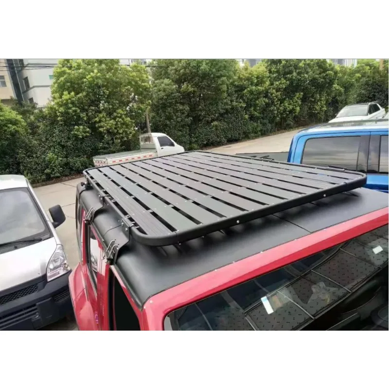 STLF مصنع بيع مختلف سبائك الألومنيوم أعلى الأسود السيارات السفر Yy-A-014 رفوف سقف السيارة سلة عالمية