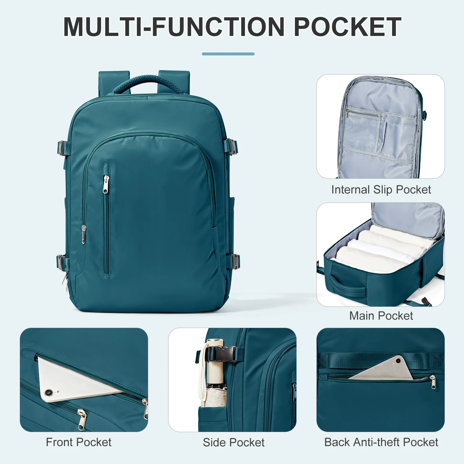 Travel Backpacks Men Cabin Bag Ryanair 40x20x25 Carry-On Easyjet 45x36x20 female stylish Laptop Bag Notebook Backpack Waterproof