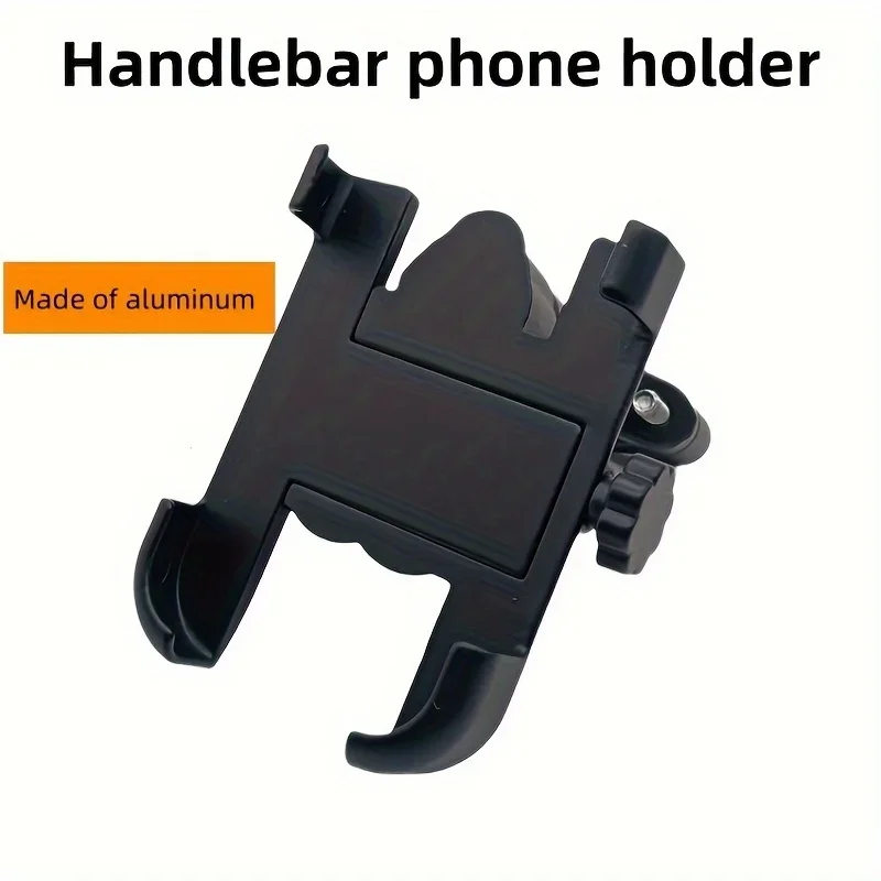 The handlebar rotatable aluminum bracket is suitable for electric vehicles, motorcycles, bicycles, outdoor mobile phone holders