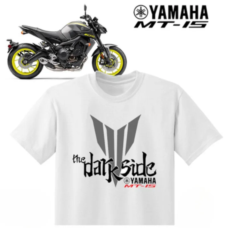 

YAMAHA креативная футболка с принтом MT-15, летняя новая стильная футболка для мужчин и женщин, модифицированный свободный повседневный топ с короткими рукавами для мотоцикла