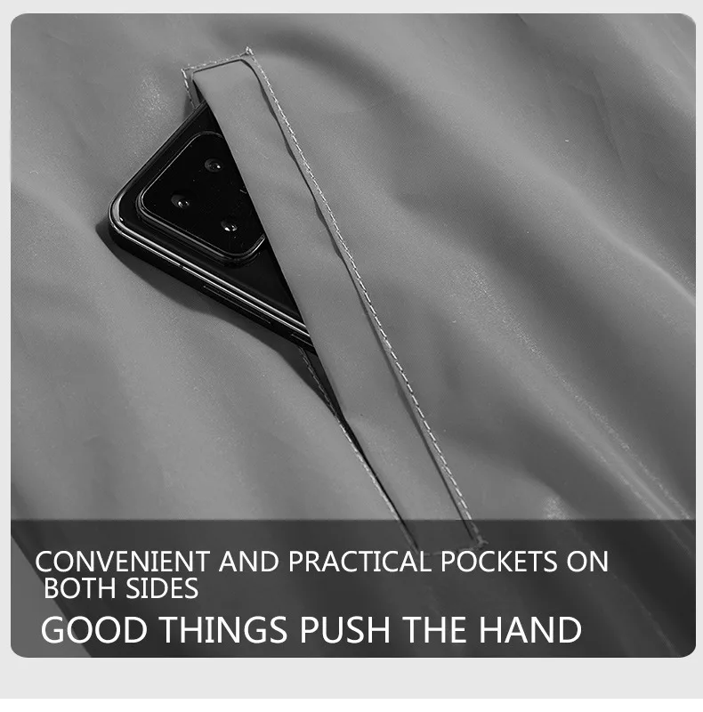 Night Reflective Jackets Men Double Fabric Waterproof Windbreaker Hooded Jacket Man Hip Hop Cycling Sports Zipper Coats Outwear