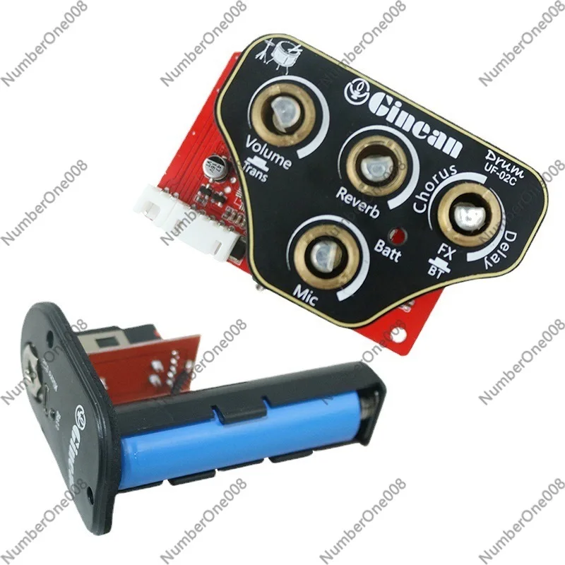 UF-02C Acoustic Guitar Pickup with Bluetooth, High Sensitivity Vibration Sensor Belt for Folk/Classical Guitar, Piano, Drum 9V