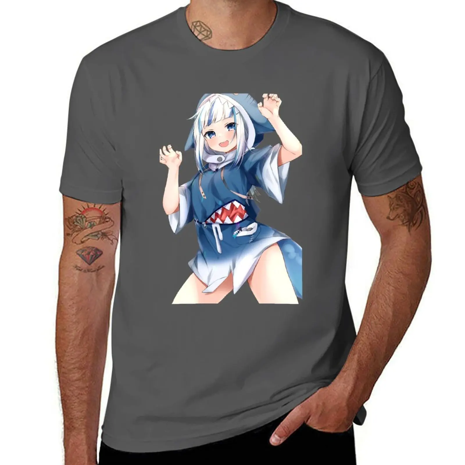 

Gawr Gura - Hololive hololiveEnglish holoMyth Classic . T-Shirt Plus Size Outdoor Casual Top