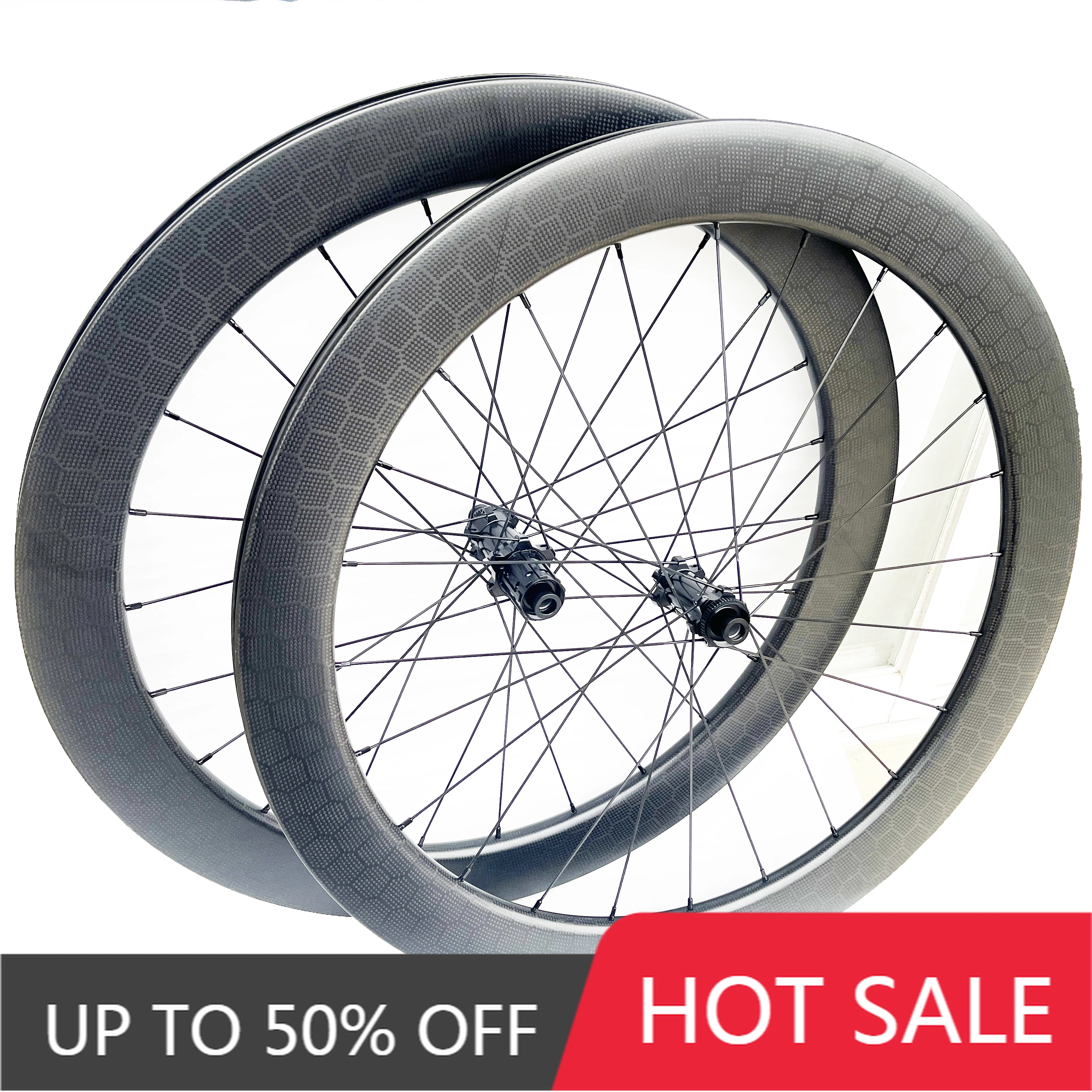 STLF Carbon 60mm Wheels Tubeless Bicycle Road Bike Wheelset 700c 28mm Wide Wheel Carbon Rims Light Weight Hub