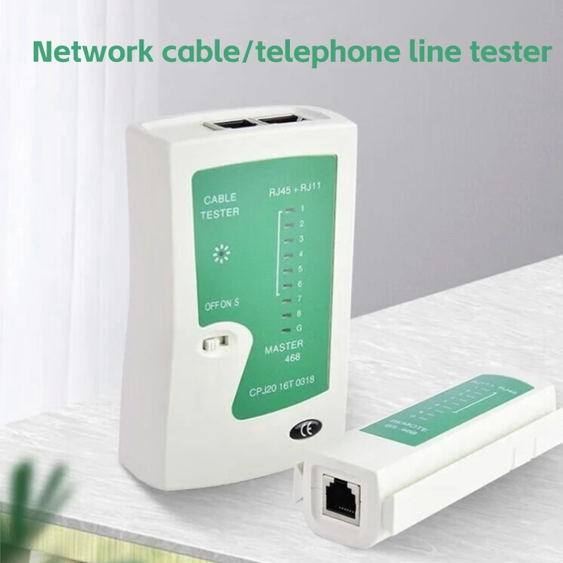 Network Cable Tester RJ45 Ethernet Cable Tester Lan Test Tool For Cat5 Cat6 CAT7 8P 6P LAN Cable And RJ11 Telephone Cable