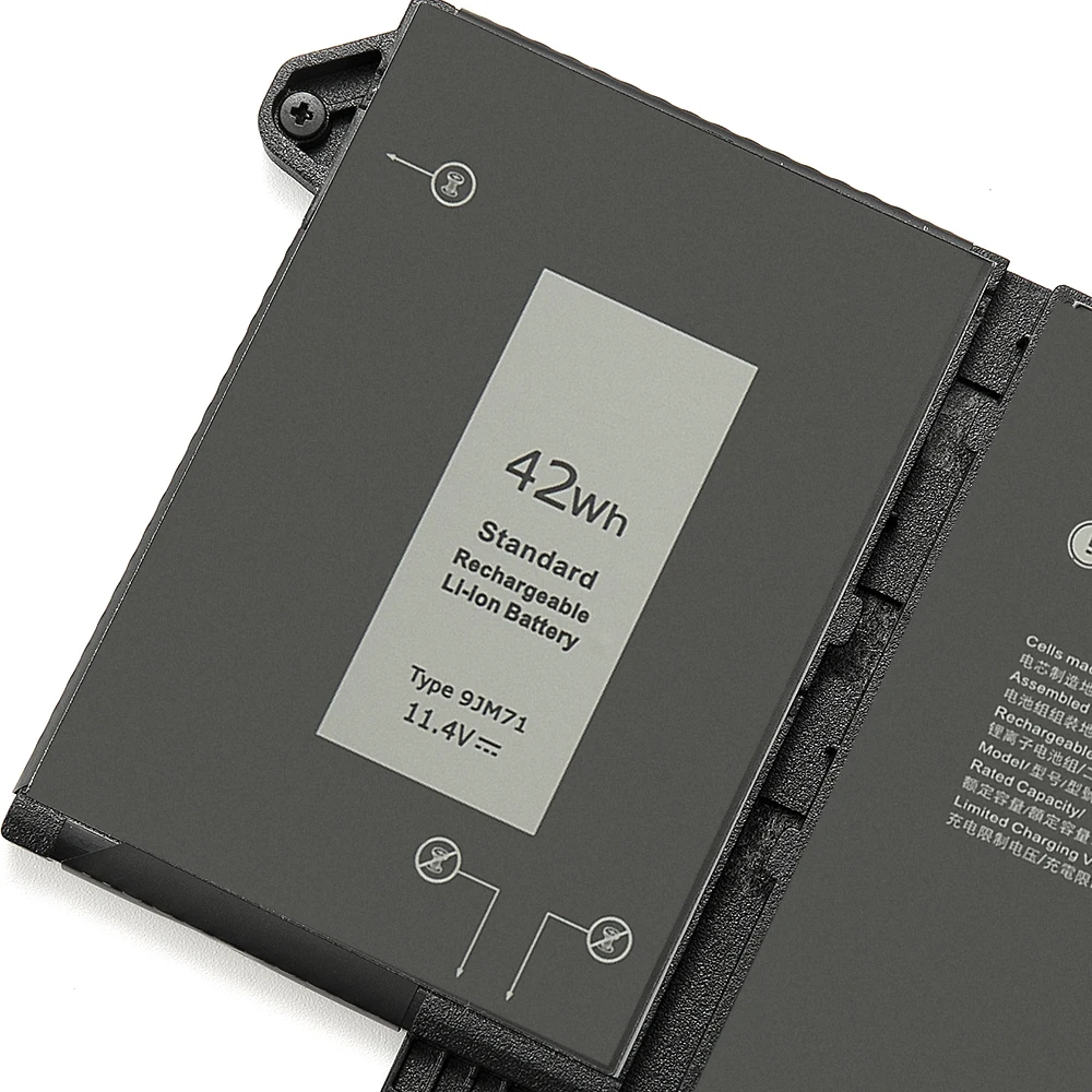 بطارية كمبيوتر محمول Keyuan 9JM71 42Wh 5320 7320 لاستبدال بطارية Dell Latitude 13 7420 7520 Hdgj8 Mhr4g