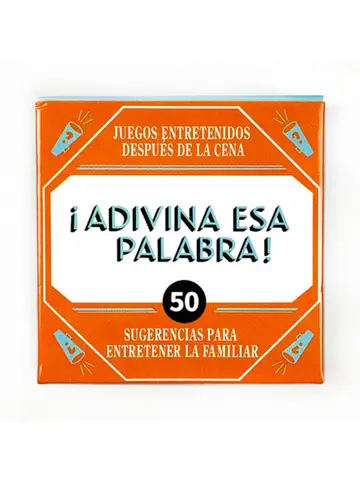 Cartas de jogo de tamanho mini espanhol "Nome que palavra!" 50 peças jogo de cartas jogo de cartas de reunião familiar jogo de acampamento