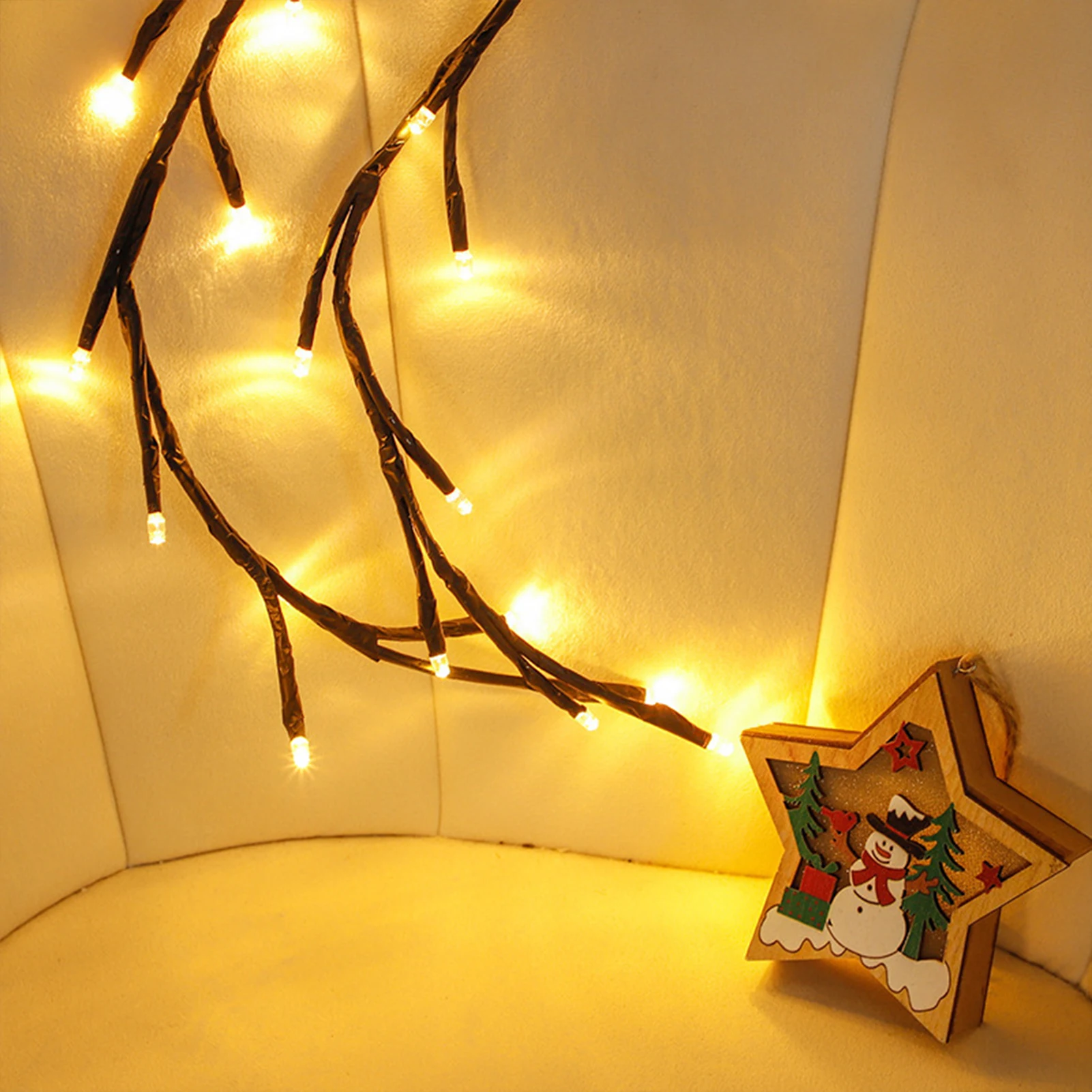 Árvore de Natal Enchanted Willow Vine Luz, Bendable iluminado Branch, Home Party Wall, Estante Mantel