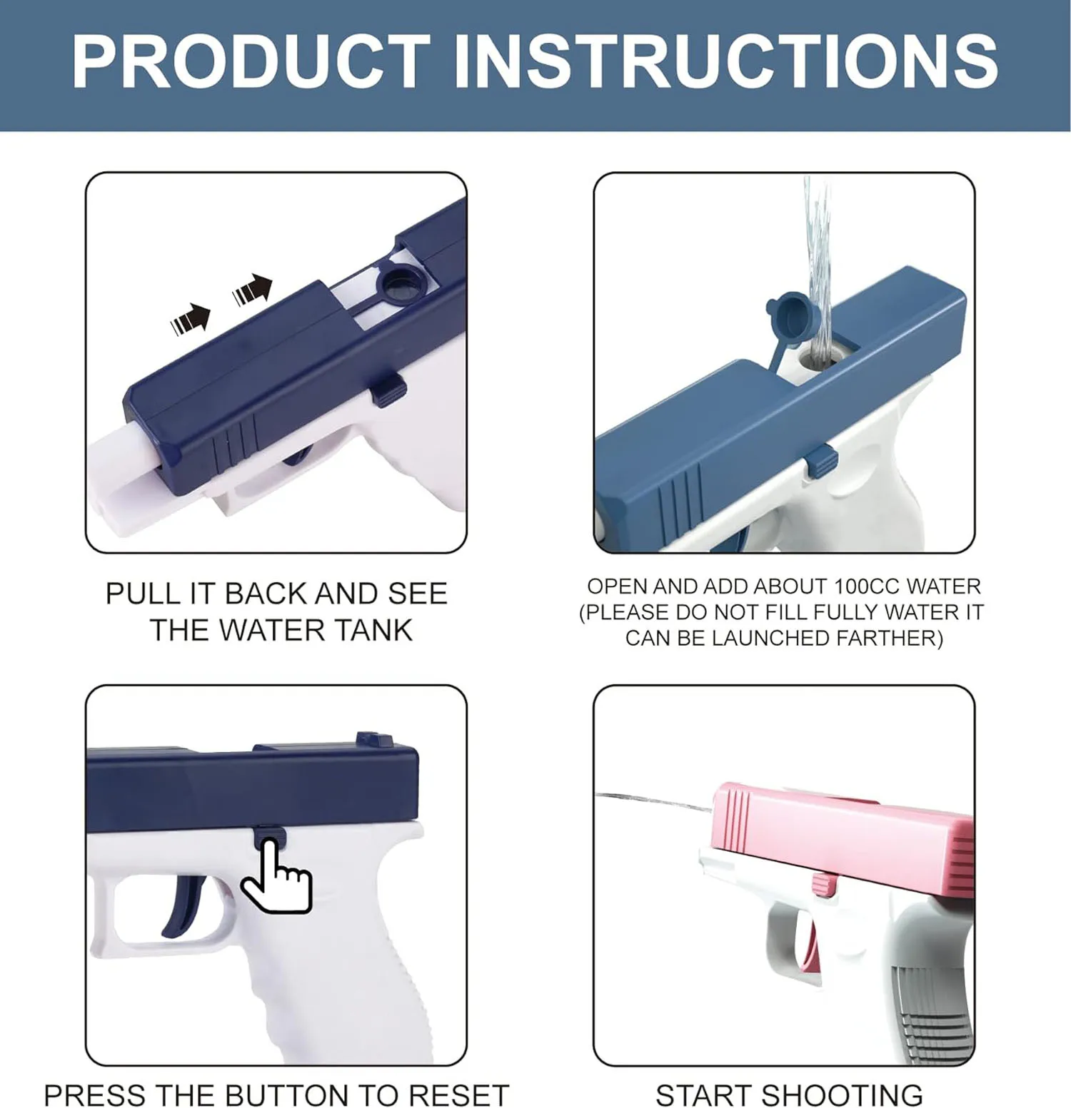 Водные Пистолеты для детей-3 лет и старше для мальчиков девочек и взрослых-уличная игрушка для бассейна двора газона пляжа