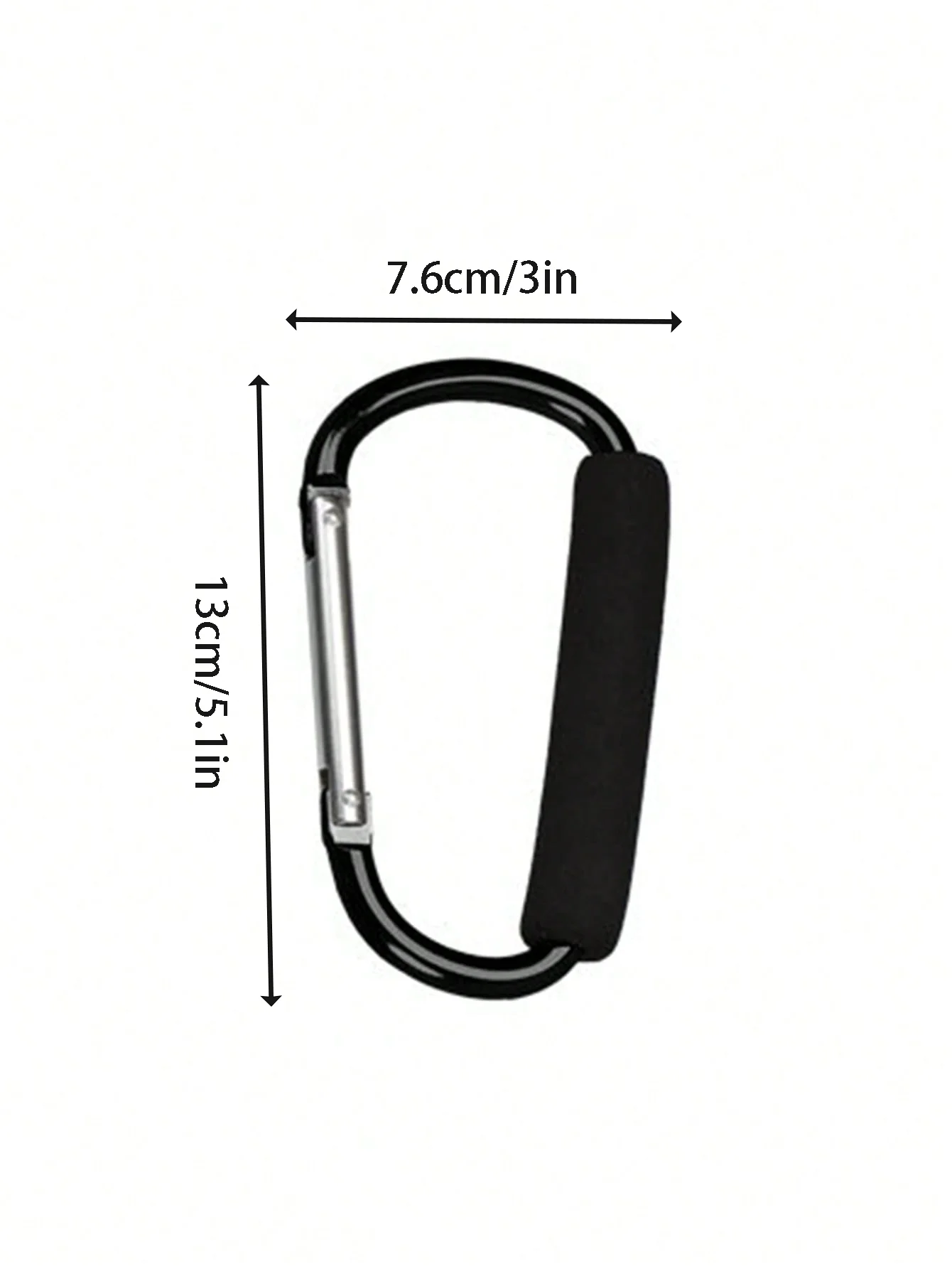1/2pcs Set - Durable Multi-functional Baby Stroller Hooks with EVA Handle Sturdy Aluminum Alloy Material for Shopping And Sto