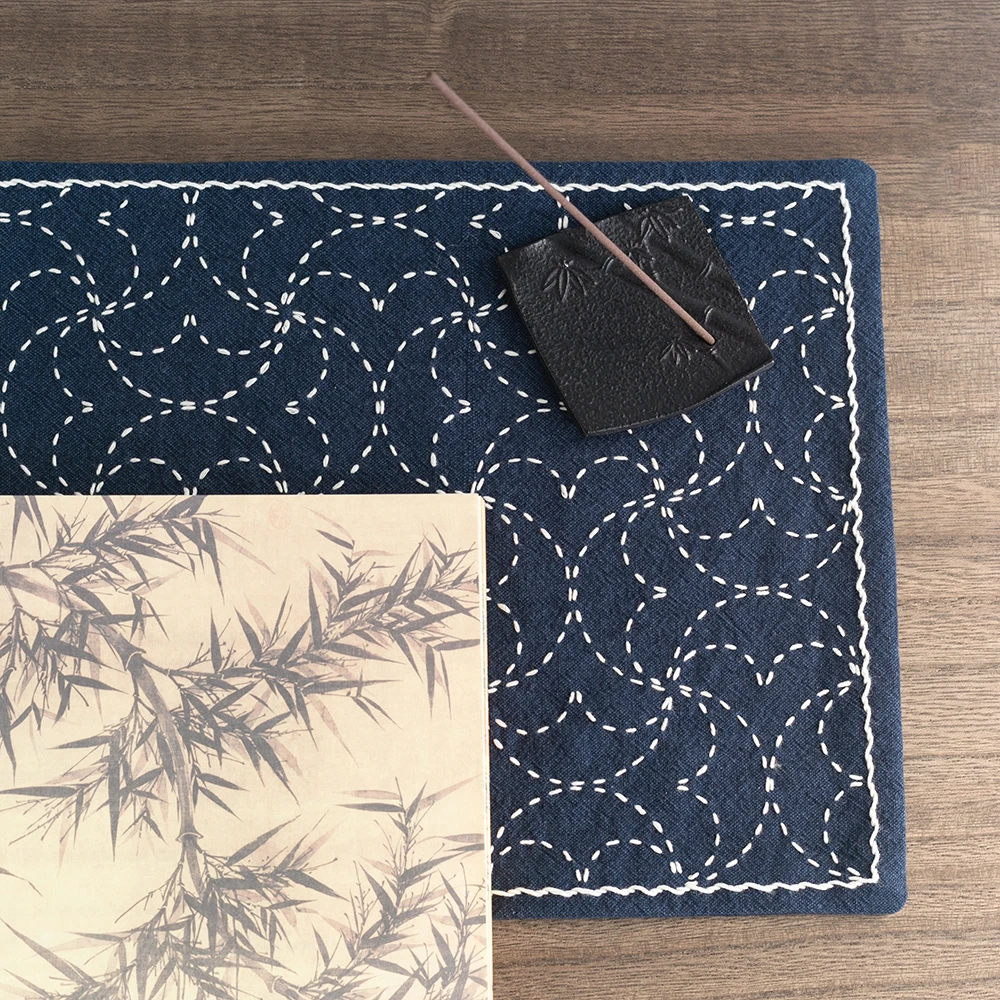 

Appreciate Life, Embroidery Tea Party Material Package, Half Pill with Pattern Novice Embroidery Coaster Material Package