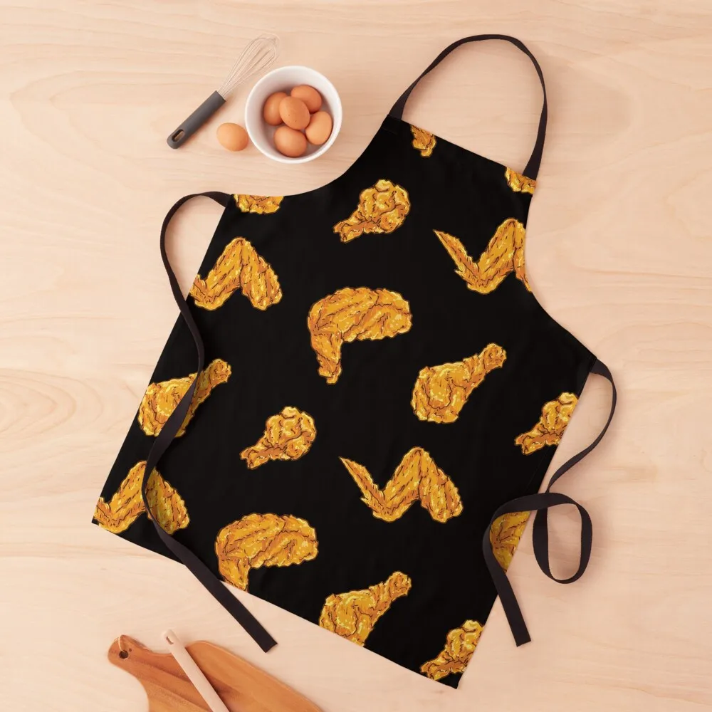 Fried Breaded Crispy Chicken Apron barber uniform kitchen clothes Children'S with personal logo Apron