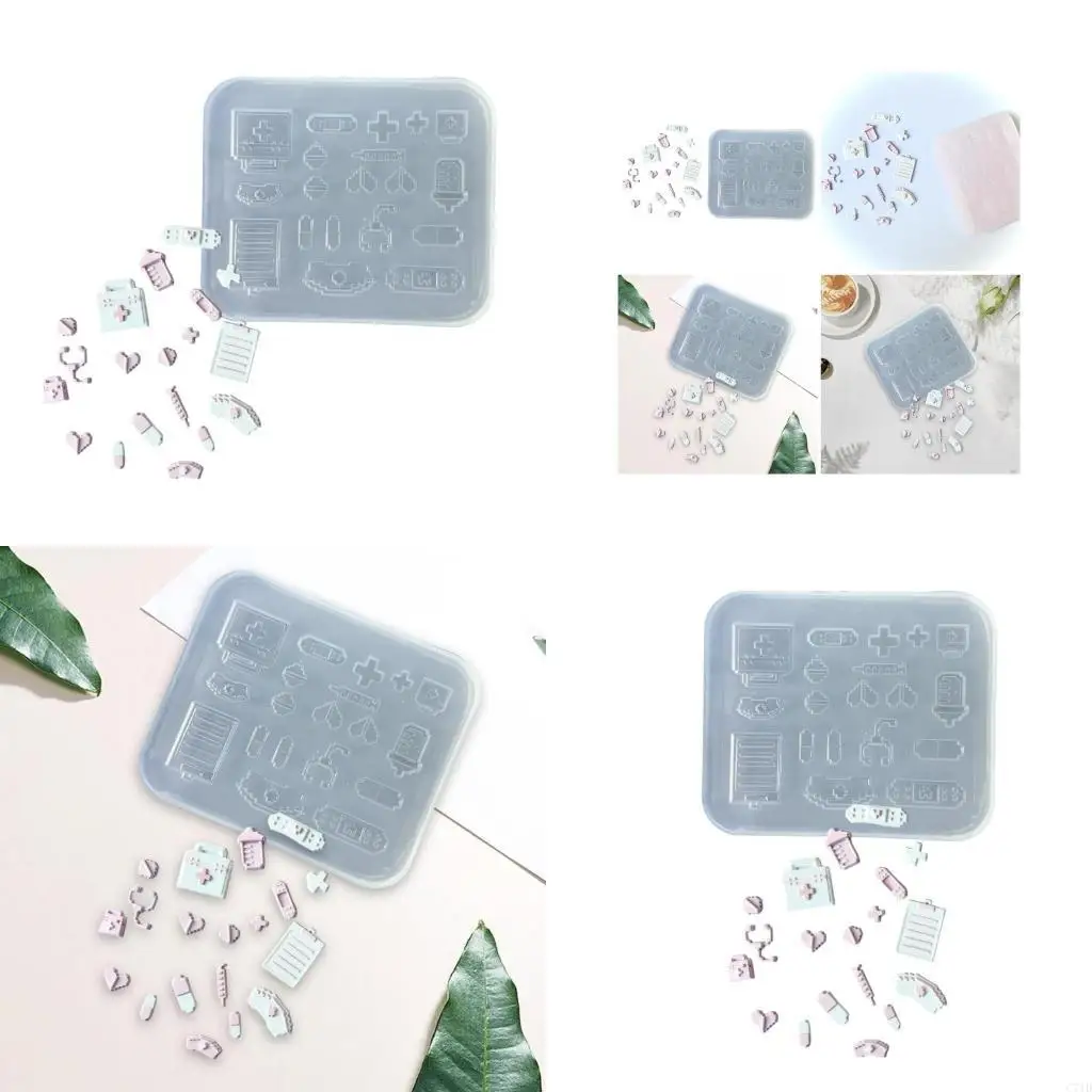  Fashionable Sturdy Silicone Mould Accessory Portable for Personalize Pixel Shaped for Artistics and Hobbyists