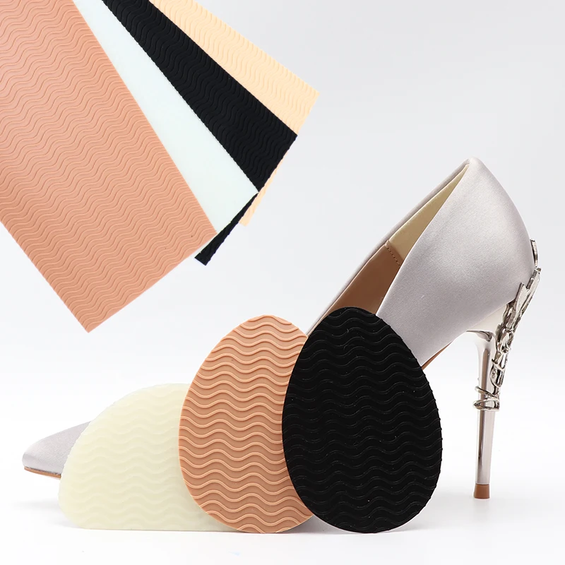 Rutschfeste Schuhpolster, selbstklebende Schuhgriffe, rutschfeste Gummi-Einlegesohlen, Stabschutz, Silikonbeständig, Sohlenabdeckung für High Heels