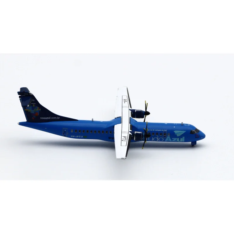 1:400 Acale Diecast Alloy Plane LH4258 Tudo AZUL Airlines ATR72-500 Aircraft Model PP-PTU Gifts Collection Display Toys Gifts