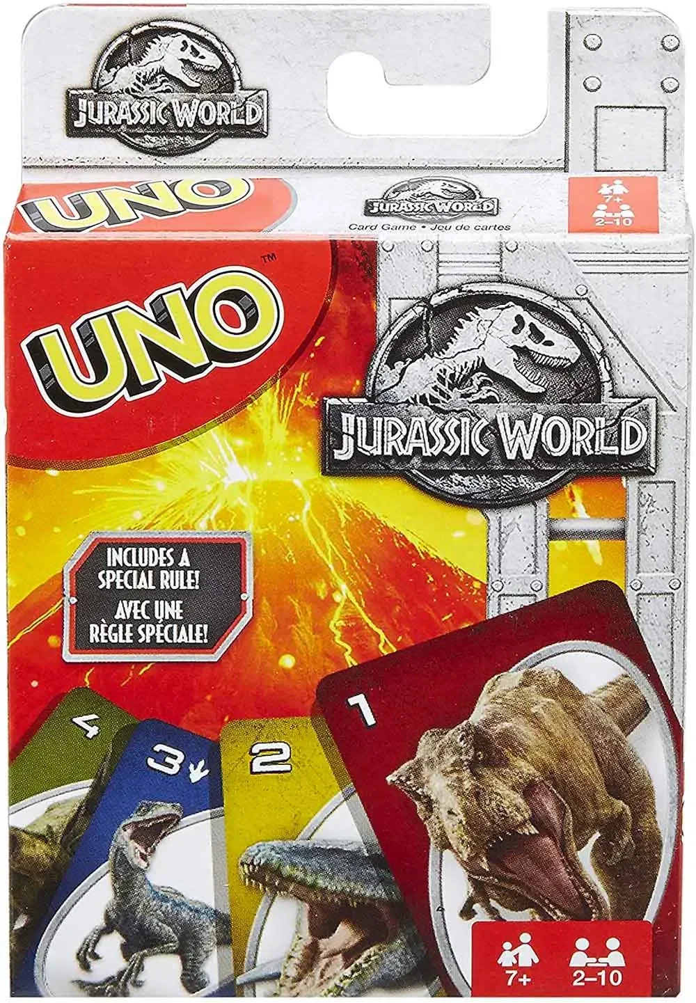 UNO-Jogo de Tabuleiro Jurassic Park Para Entretenimento Familiar, Anime Dos Desenhos Animados, Figura Padrão Kawaii, Cartões Engraçados Do Uno, Presentes De Natal