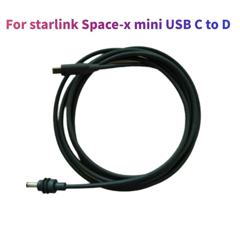 For Star Link Space-x Mini USBC Turn D Waterproof Power Cable For SPX MINI D C Cable 5 M 46 M Router Cables Waterproof Material