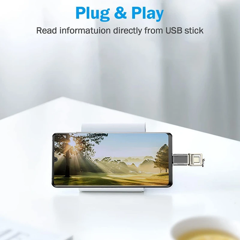 2 Pack USB C Adapter, USB C To USB Adapter High-Speed Data Transfer, USB-C To USB 3.0 Female Adapter For Type C Devices