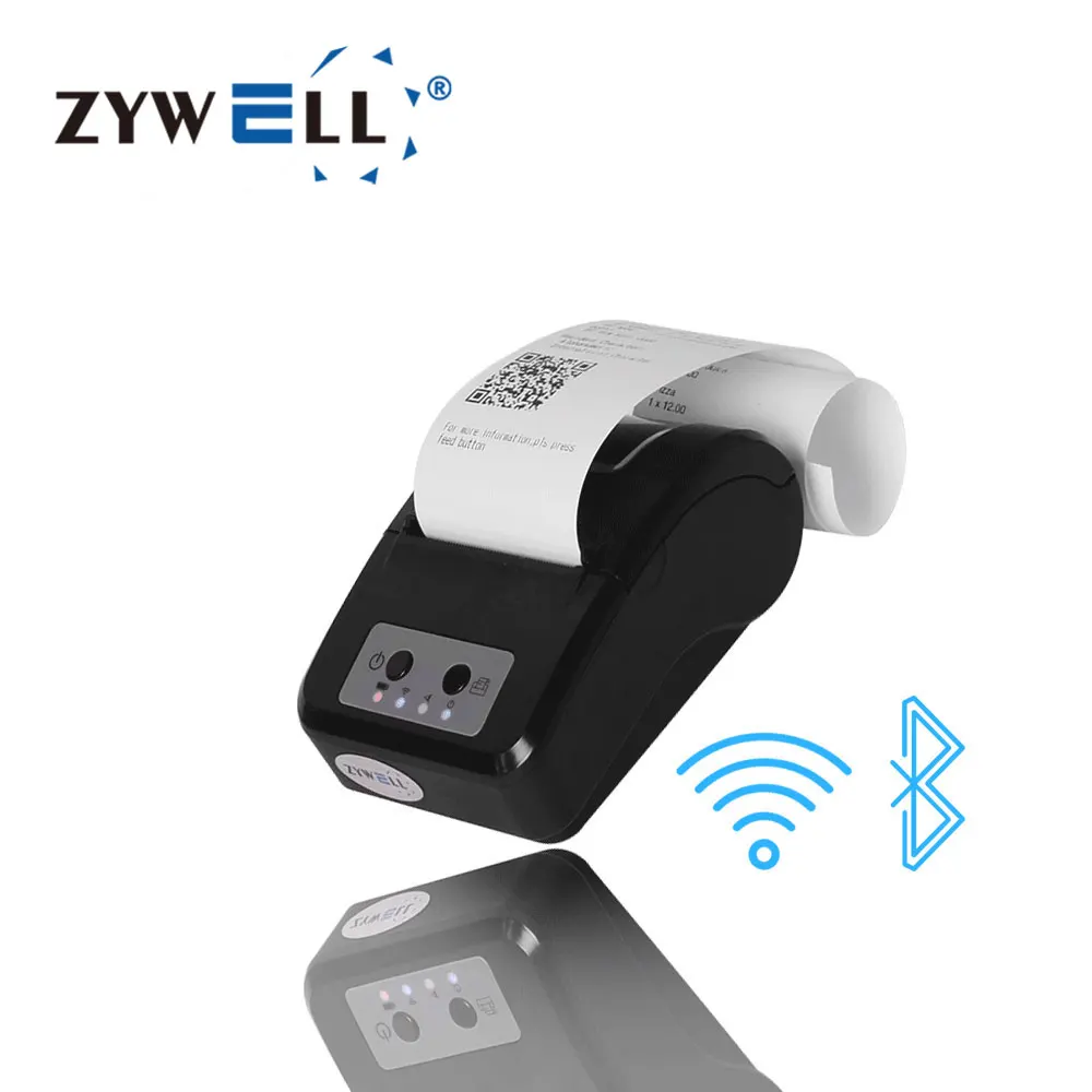 

Zywell zm03 58mm mini thermal receipt printer wifi bluetooth portable impresora pos printer