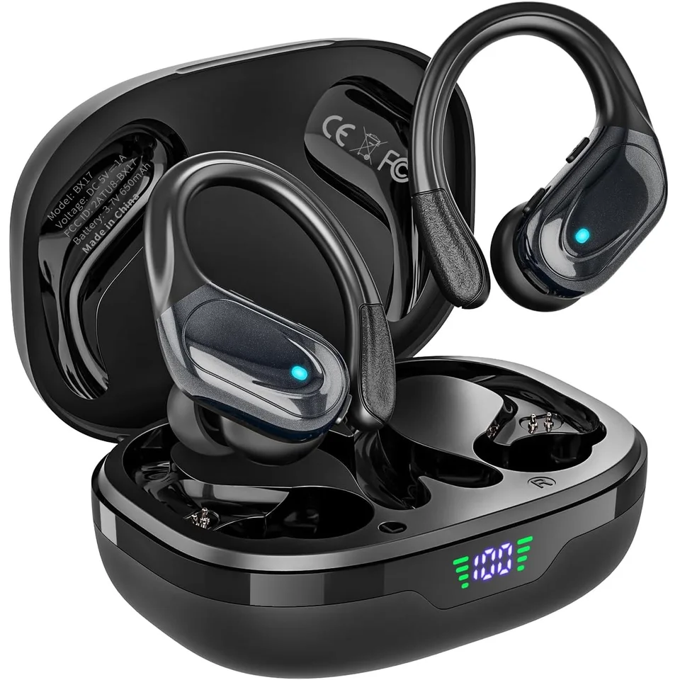 ヘッドホン イヤホン 新品 高級 高音質 輸入 ブラック プレミア 希少 レア 新型BX17 TWSワイヤレスヘッドホン Bluetooth 5.4 イヤホン ステレオ