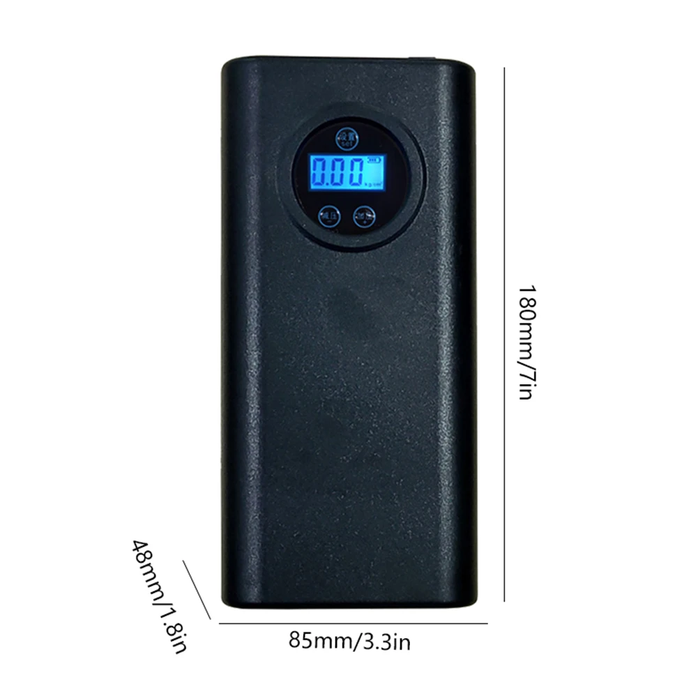 Car Tyre Inflator Rechargeable with Digital Pressure Gauge Small Air Pump 1500mAh Portable Air Pump for Car Motorcycle Bike Ball