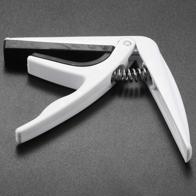 Chiave meccanica Tuning Peg per chitarra acustica elettrica e a cambio rapido Trigger Capo Key Clamp 02 bianco