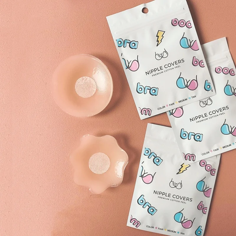 Herbruikbare Vrouwen Borst Bloemblaadjes Lift Nipple Cover Onzichtbare Bloemblaadje Lijm Strapless Backless Stok op Bh Siliconen Borst Stickers