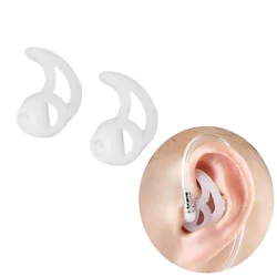 2pcs Silicone Fin Ear Mold for Two Way Radio Earpiece Replacement Earmold Earbud