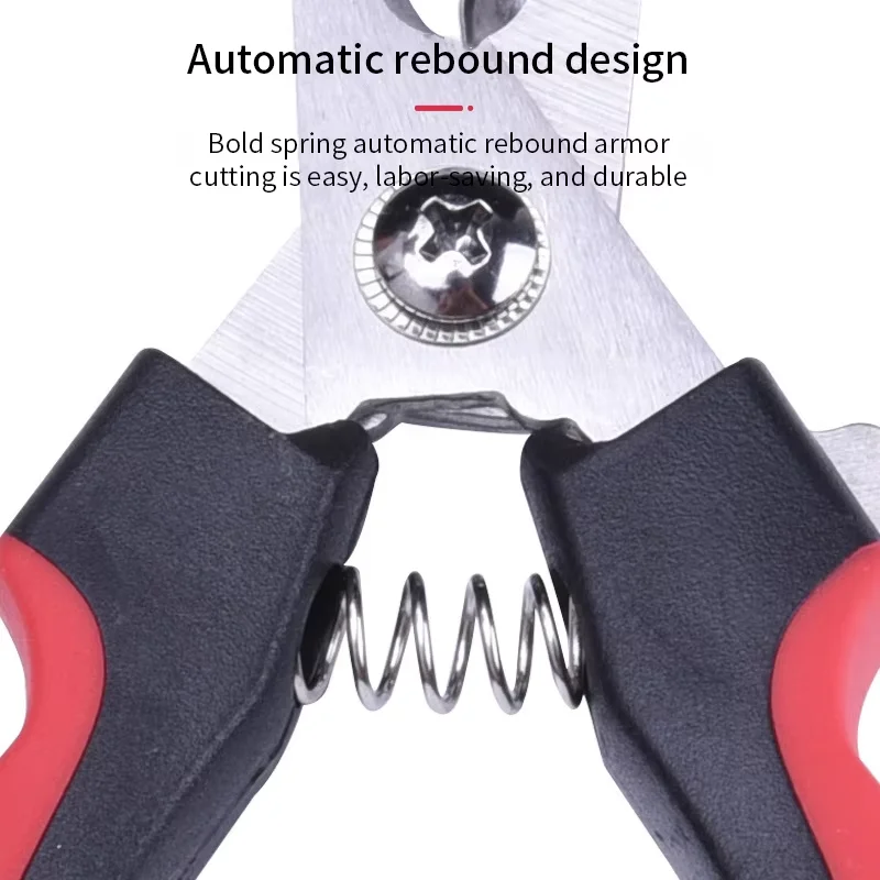 Professional Pet Nail Clipper with Safety Guard Stainless Steel Scissors Cat Dog for Claw Care Grooming Supplies Size Fits