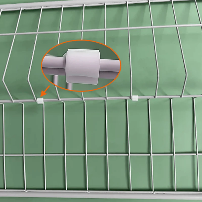 [ZY]100Pc Y-Shaped Plastic Connectors - DIY Wire Mesh Fastening Clips For Pet Cage Linking - Shelf Clips[ZY]
