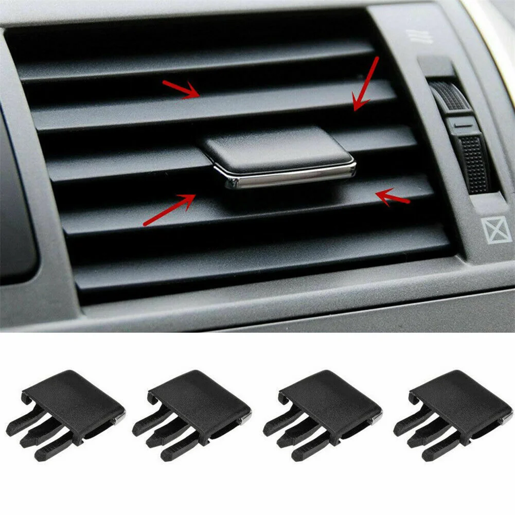 Parts Air Conditioning Vent Slice Clip 2PCS Accessories Attachment Black Direct Replacement For Corolla Plastic