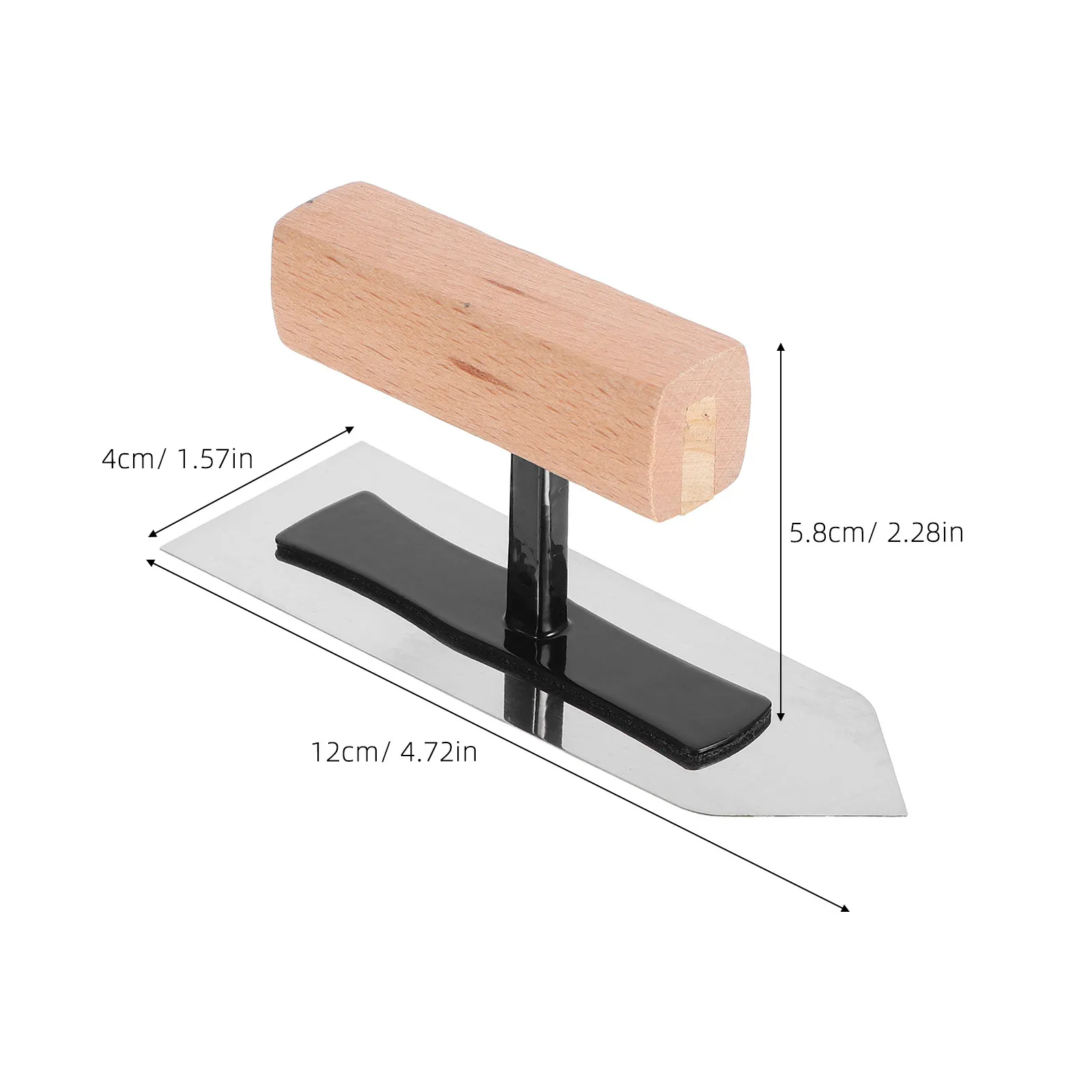 Mini Stainless Steel Trowel Flat Design Precision Control for Artistic Paints Diatom Mud Smoothing Plastering Wall Decoration