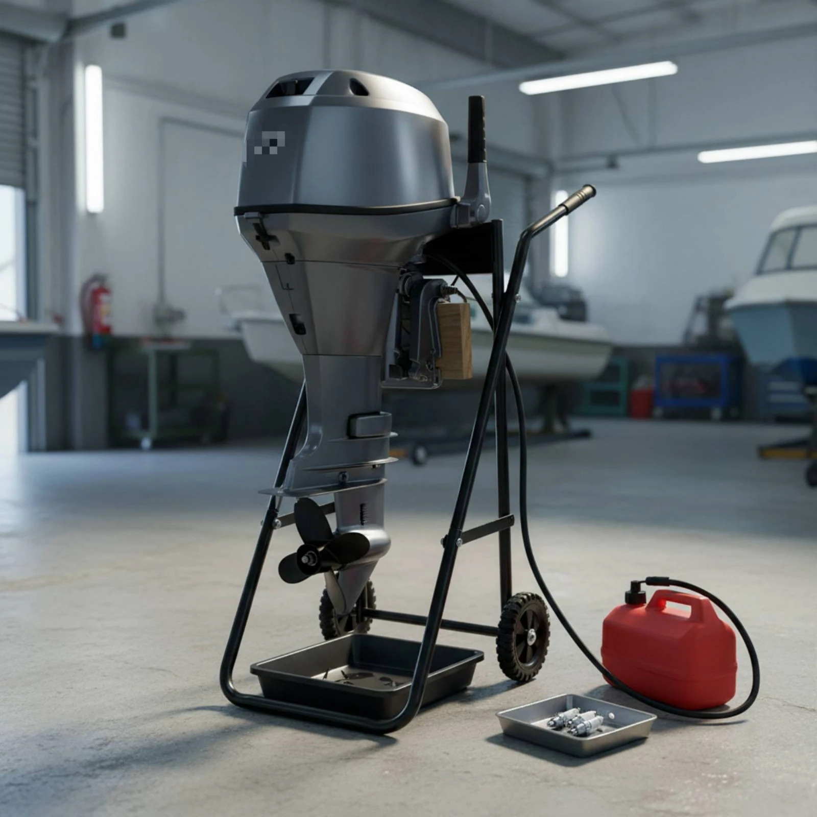 船外機トロリー-長持ちする船外機キャリア-エンジンスタンド-車輪付き-安定したボートエンジンカート-釣り人向けに頑丈