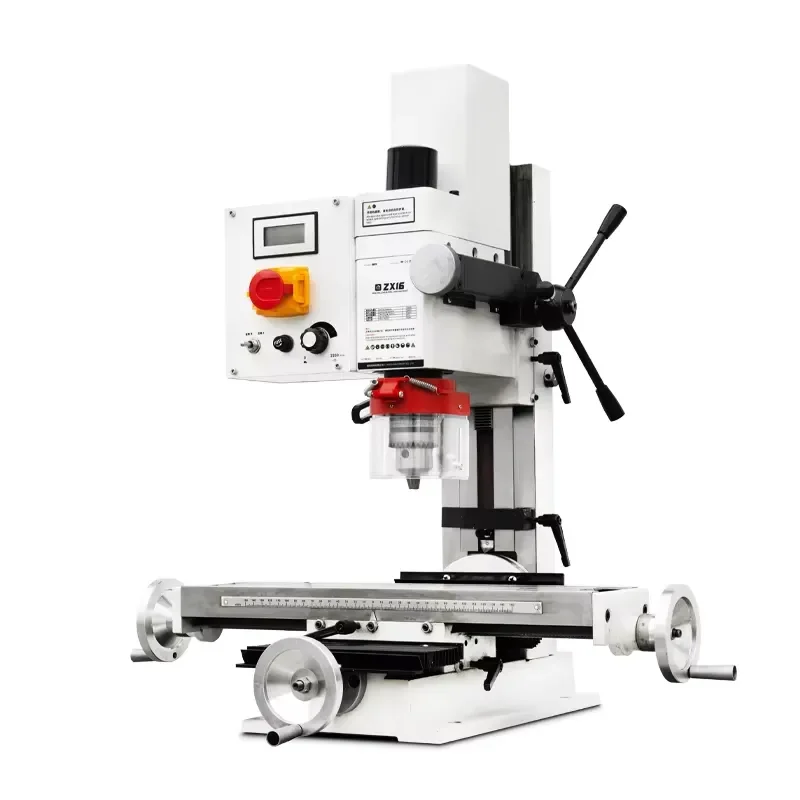 ZX16 Household Small Bench Drill Milling Machine Multifunctional Desktop DIY Machine Tool with Compact Design and Easy