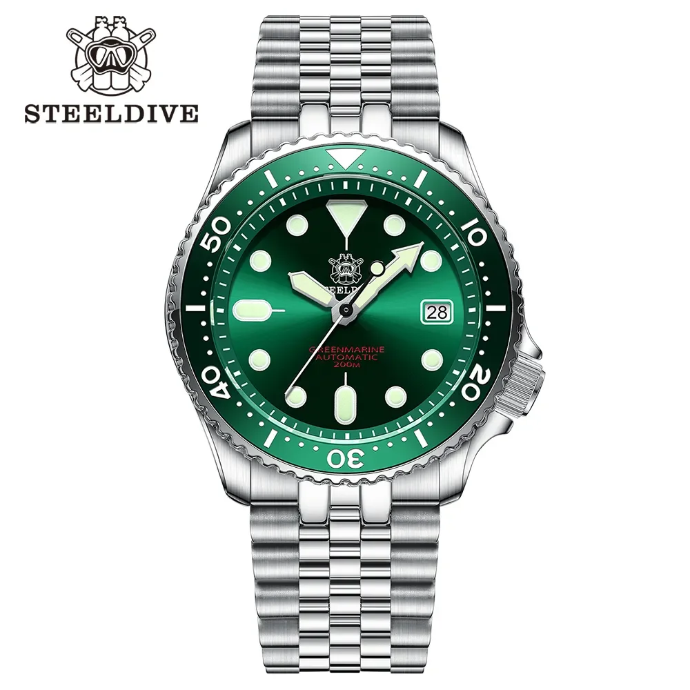 

Steeldive SD1996 Men's watch Dive Watch Automatic Mechanical Men's watch NH35 Bracelet 41mm Diver watch men watches