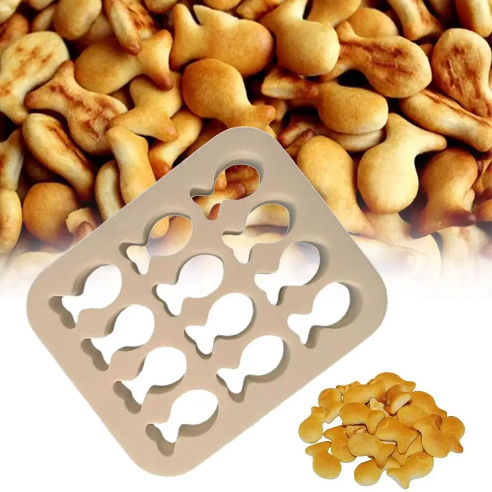 Mini pequeño pez dorado, galletas, molde cortador de galletas, fabricante en forma de horneado para niños, Mini sin gluten, bricolaje, hornear galletas de pez dorado L0t4