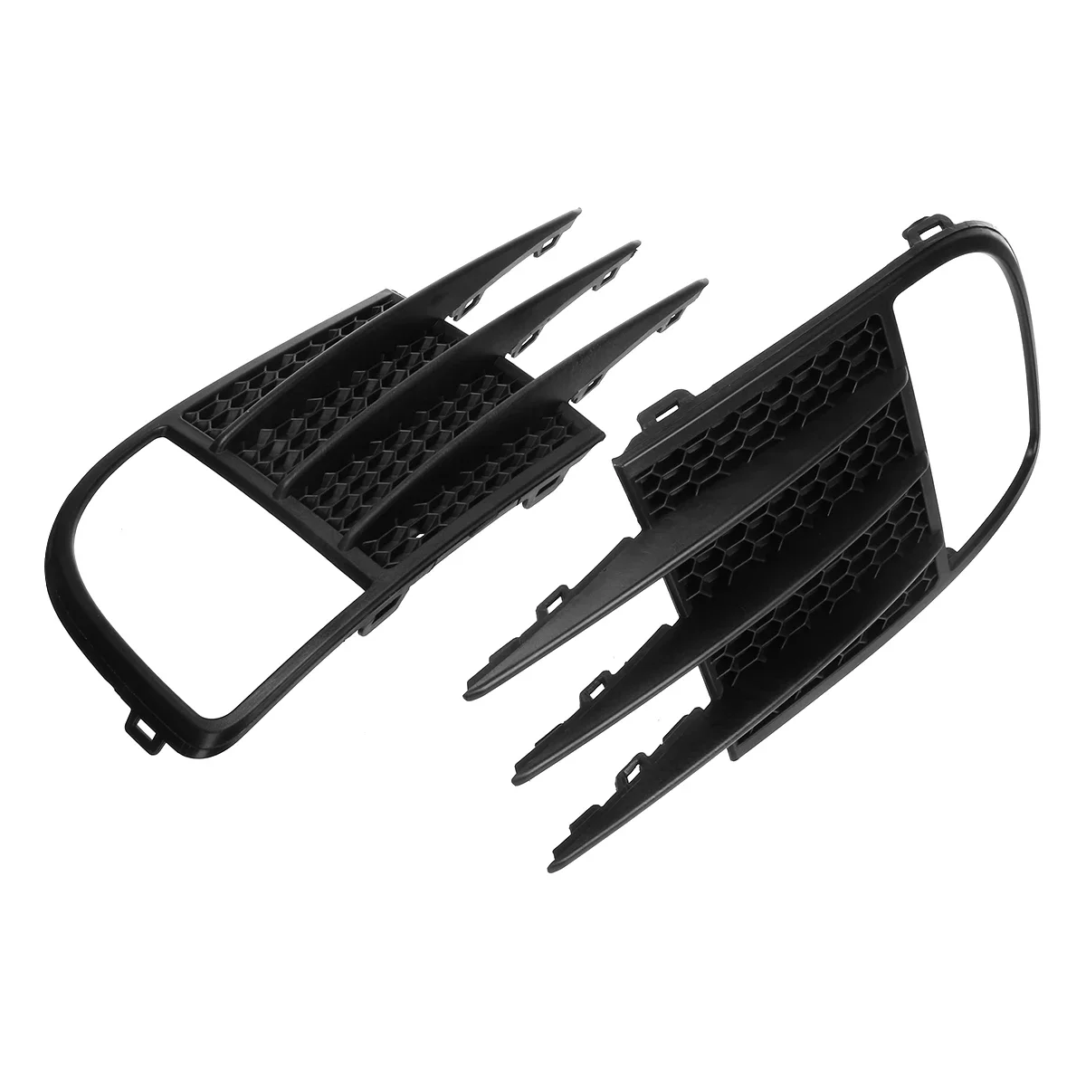 Pair For VW For Golf MK6 GTD & GTI 2009-2013 Glossy Black Car Front Bumper Fog Light Grille Grill Cover 5K0853665C 5K0853666C