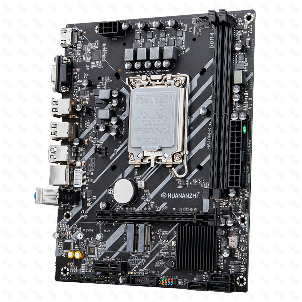 Imagem -03 - Motherboard Grupo Intel Core i5 12400f 2x16gb = 32gb de Memória Ddr4 3200 Desktop Ram Lga 1700 Kit Huananzhi-h610