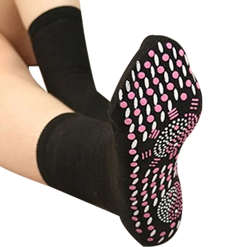 Chaussettes magnétiques auto-chauffantes d'hiver pour hommes, chaussettes chauffantes pour la neige, le Massage de Couple, Pression moyenne, Tube confortable et drôle