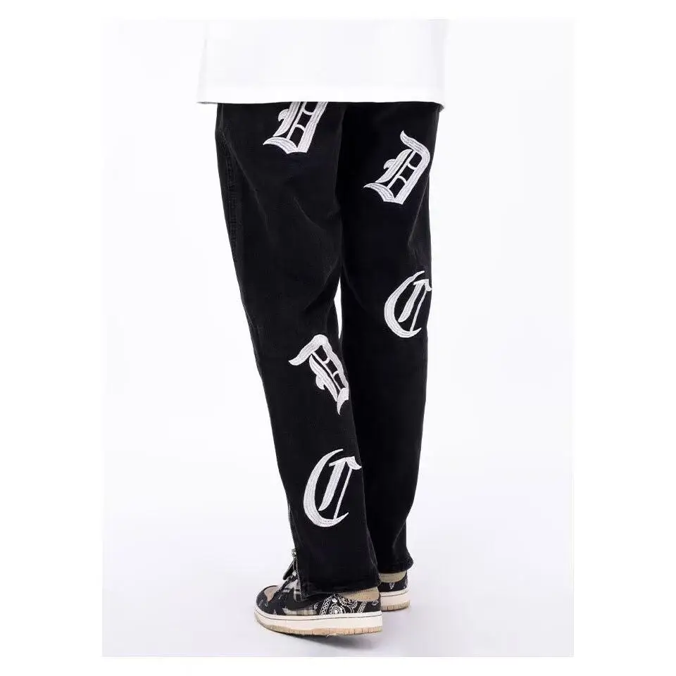 

plus Size American High Street Straight Leg Jeans Women's Spring Autumn New Design Sensation Slimming Wide Leg Long Pants