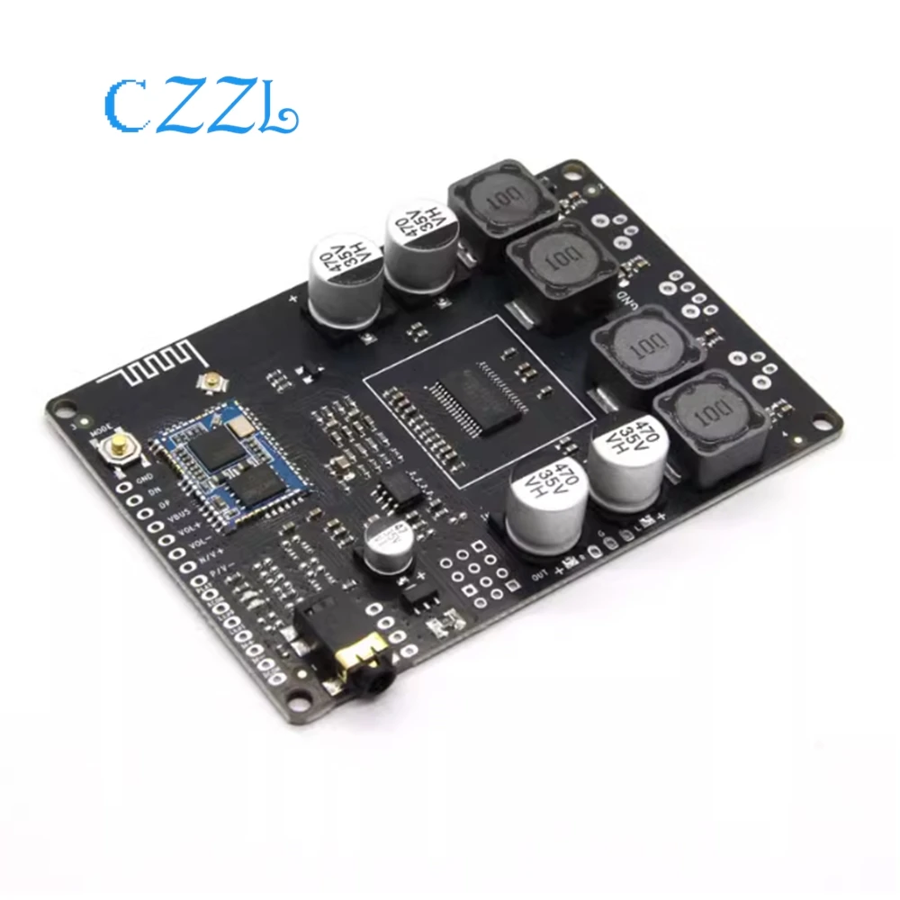 LDAC بلوتوث 5.1 كوالكوم QCC5125 ضياع التنسيق الكامل فك إدخال AUX APTXHD مكبر للصوت مجلس 2x30 واط