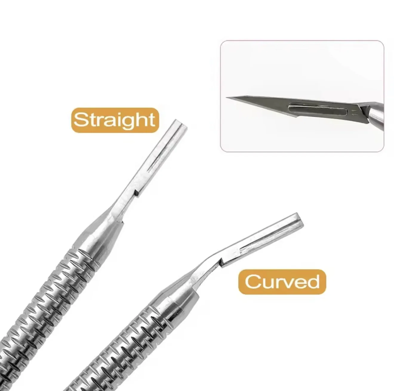 DENILK 1pc Stainless Steel Dental Scalpel Handle Blade Handle Oral Hilt Surgical Tool for No.3 Blade Surgical Knife Handle Denta