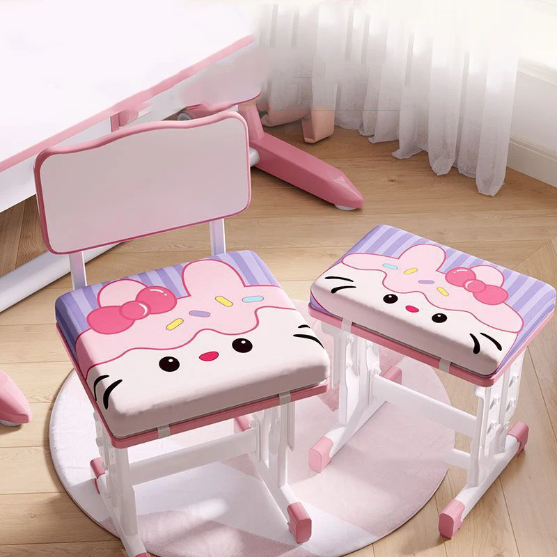 Hot Sanrio School Chair Thickening Memory Cotton Seat Cushion Kawaii Hello Kitty Comic Student Study Protect Butt Non-Slip Mat